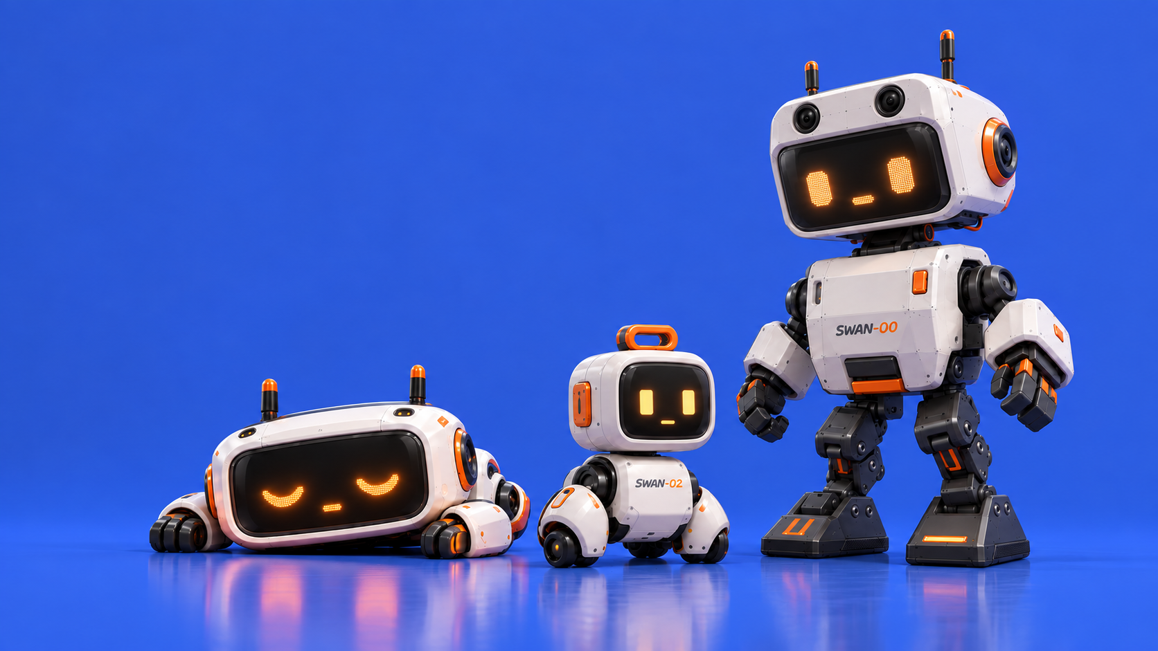 Lajvard swan family robot concept